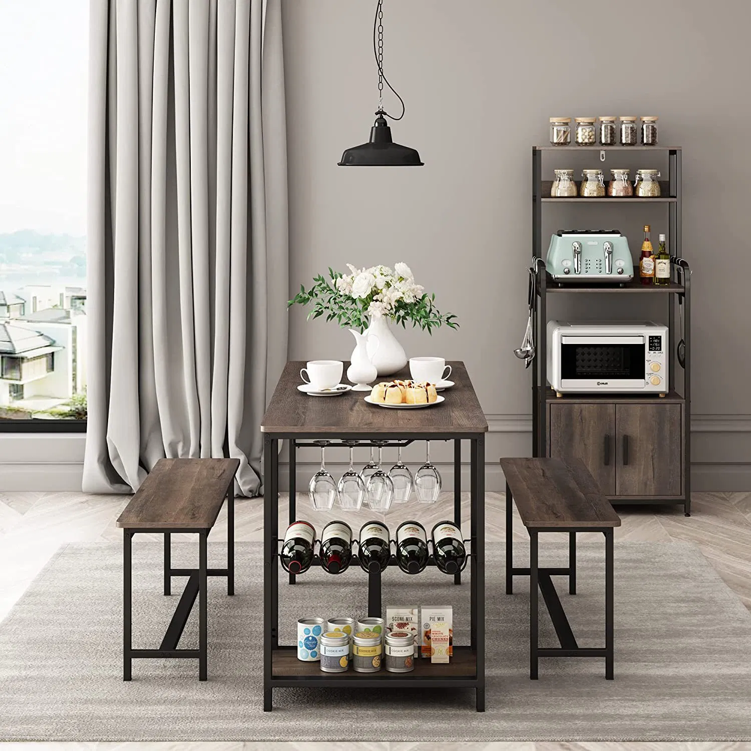 Dinner Desk and Chair Set Home Restaurant Furniture Manufacturer Dining Room Table