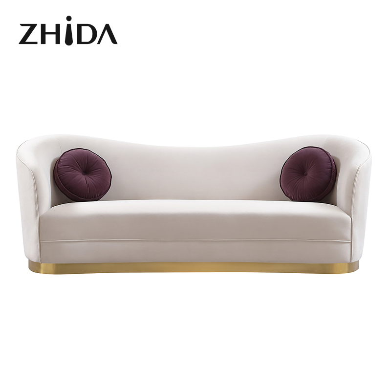 Italian Design Home Luxury Furniture Villa Living Room Velvet Sofa Set