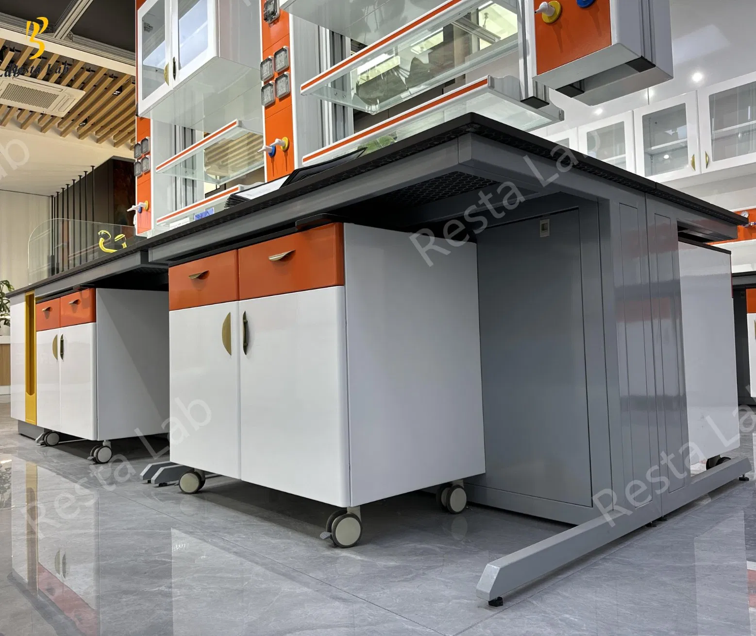 Laboratory Modular Chemical Physical Lab Bench Furniture with CE Sefa Certificate