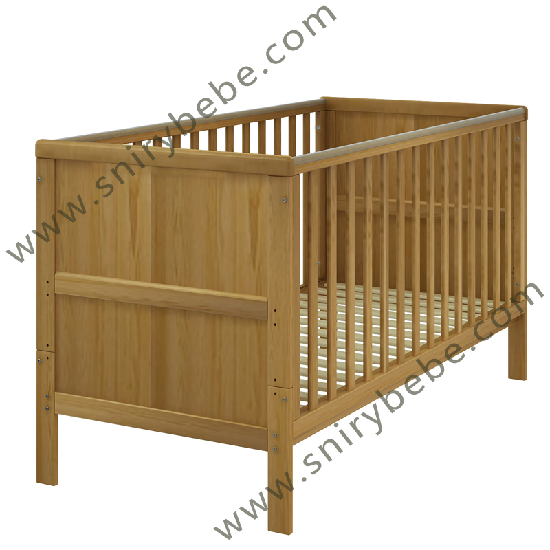 Solid Wooden Comfort Wholesale Factory Supplier Nursery Modern Home Kindergarten Bedroom Baby Kids Children Infant Baby Furniture with Rails and Bassinet