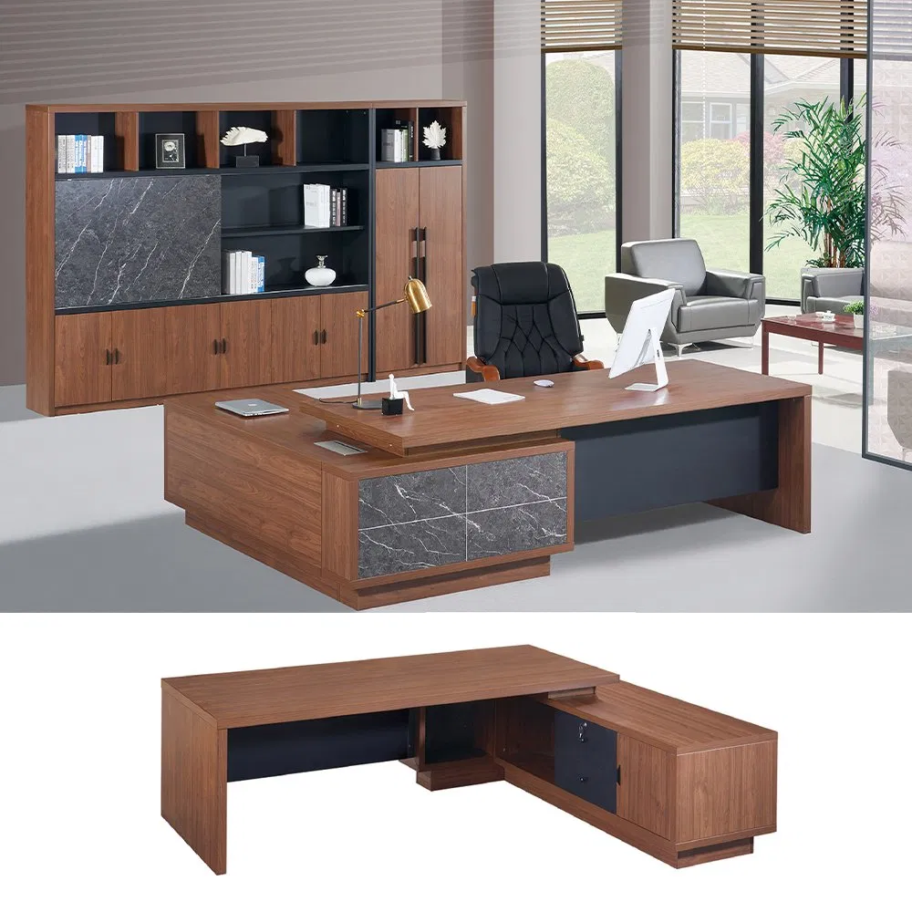 Solid Wooden Furniture Executive Office Closet Storage Filling Cabinet with Window