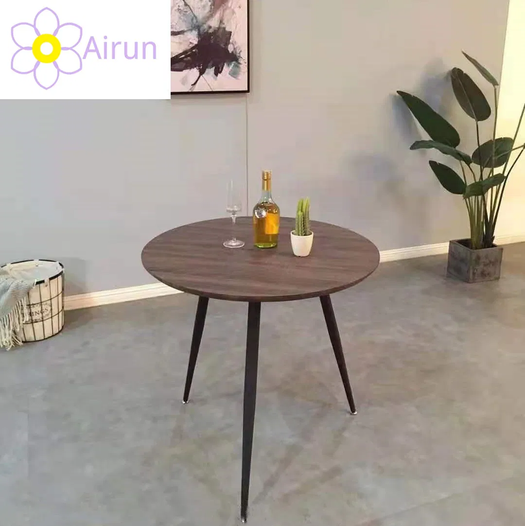 Modern Round Center Table Modern Living Room Furniture Round MDF Wooden Dining Table Set