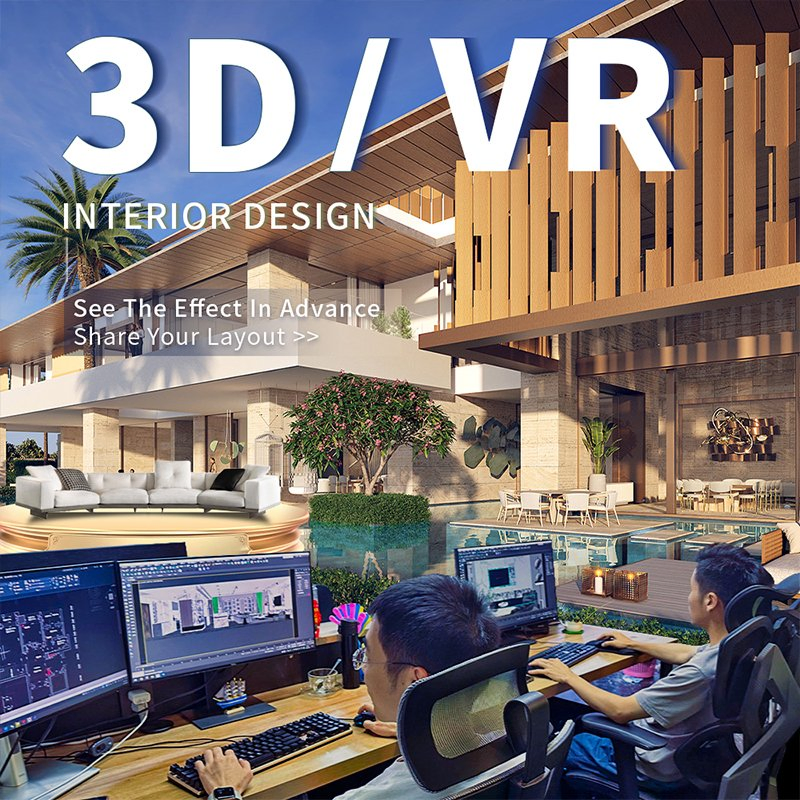 Luxury Furniture Customization Villa Atrium Living Room Sets Modern Sofa