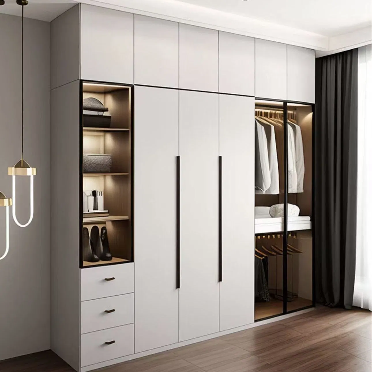 Premium Wardrobe Home Furniture for Bedrooms Modern Bedroom Furniture Durable Storage Sturdy