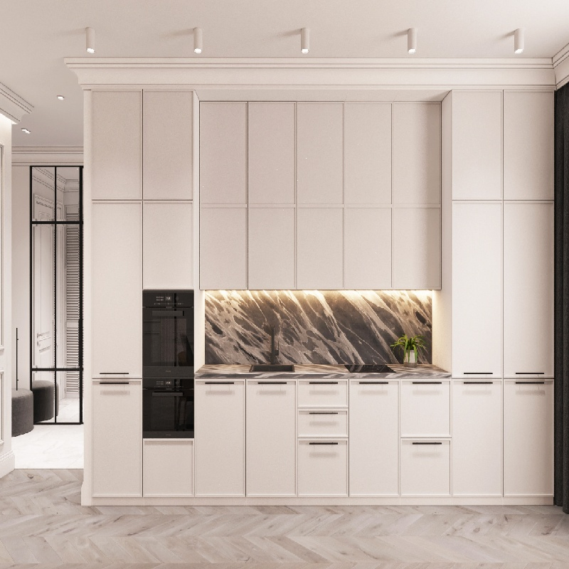 China Supplier Lacquer Modular Kitchen, Home Integrated Kitchen Furniture