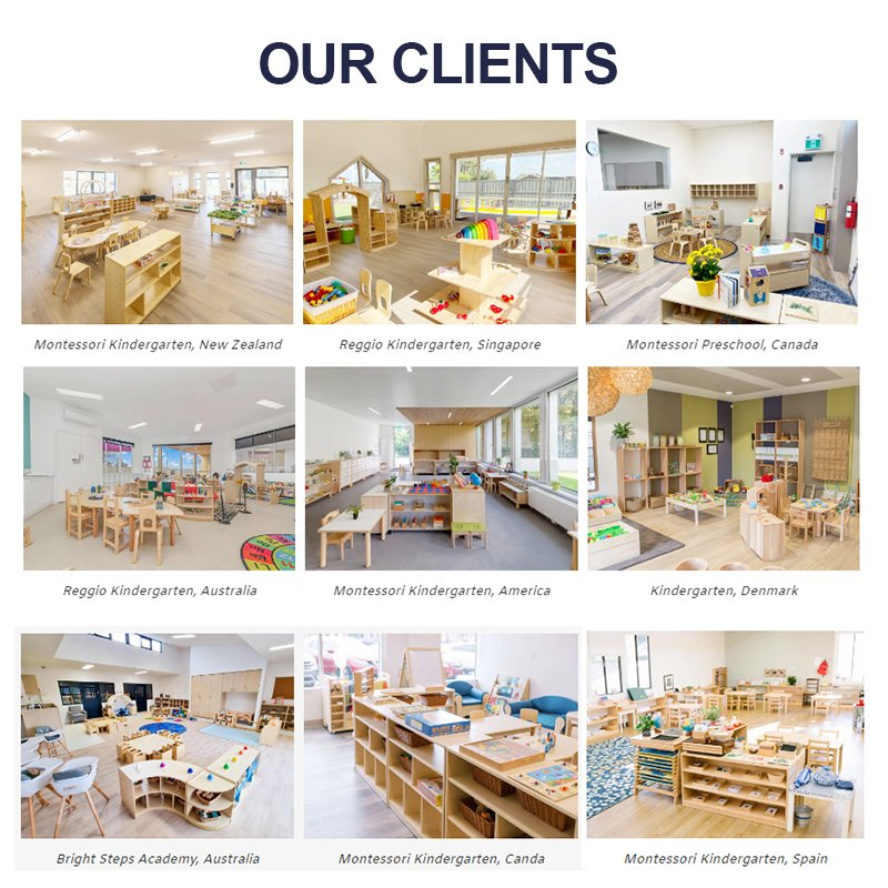 Kids Role-Playing Daycare Modern Furniture Kindergarten Set Montessori Wooden Toys Furniture Children's Rooms