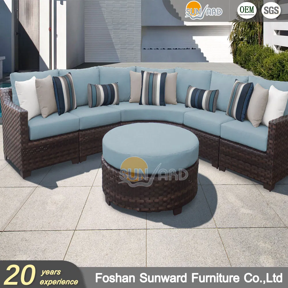 Luxury Outdoor Hotel Home Garden Living Room Patio Wicker Rattan Furniture Sofa