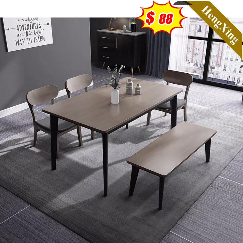 Minimalist Home Restaurant Furniture Dining Room Furniture Dining Room Set Wooden Marble Dining Table Chair (UL-21LV2016)
