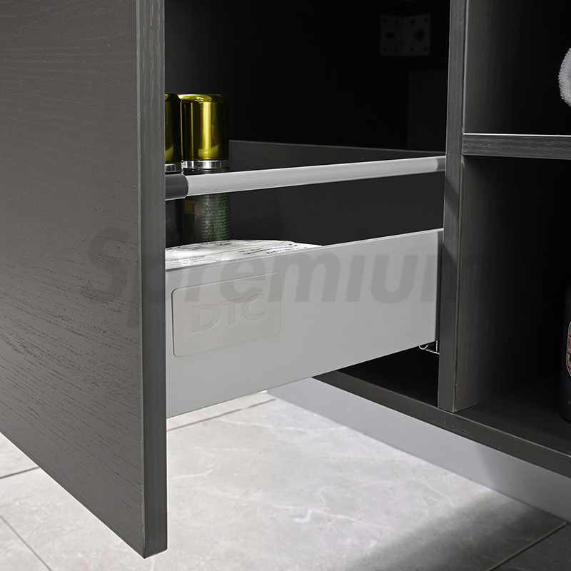 Double Bathroom Under Counter Washing Basin Marble Smart Bathroom Furniture with Mirror