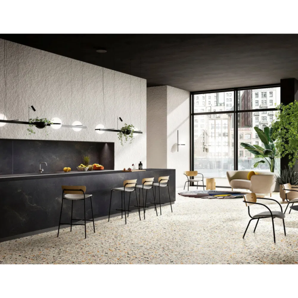 Silent and Smooth Operation Excellent Anti-Yellowing Performance Luxury Modern French Kitchen Cabinet for Luxury Showrooms