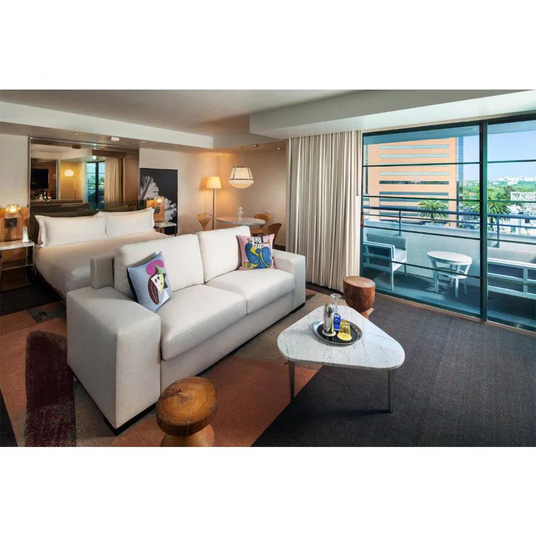 Premium Quality Designer Customized Project Solid Wood 5 Star Resort Hotel Bedroom Furniture Sets