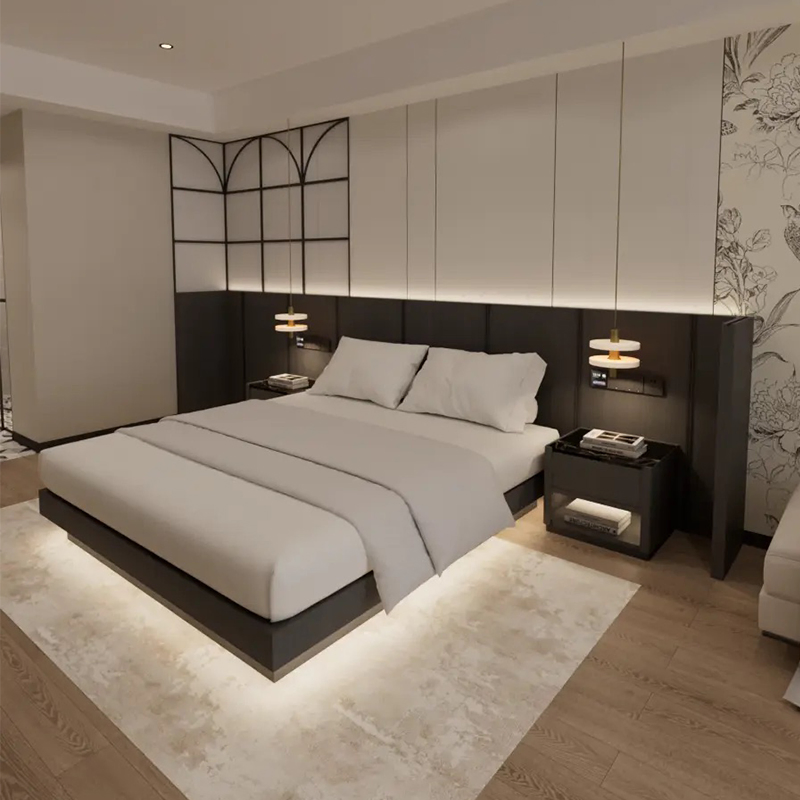 Foshan Factory Premium Quality Designer Customized Project Solid Wood 3 5 Star Resort Hotel Furniture