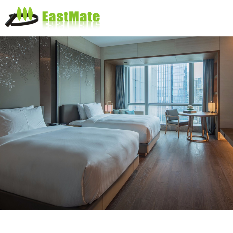 Beds 5-Star Contemporary Bedroom Sets Hotels Design Wooden Wood Luxury Modern Apartments Solid Bedroom Furniture Project Case