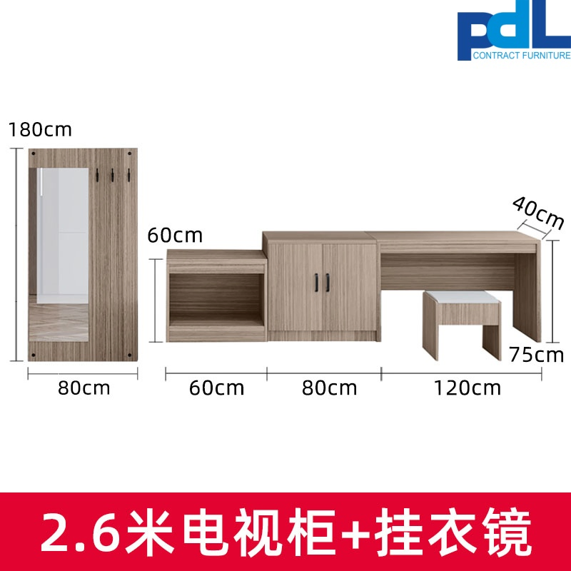 Spacious Storage Bedroom Furniture Guest Room Set Furniture