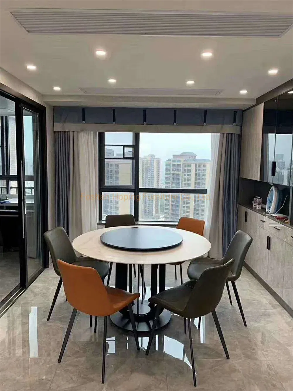 Blue Velvet Chair French Style Bistro Outdoor Furniture for Restaurant Cafe Use 78-Inch Living Room Dining Table Banquet Couch Chair