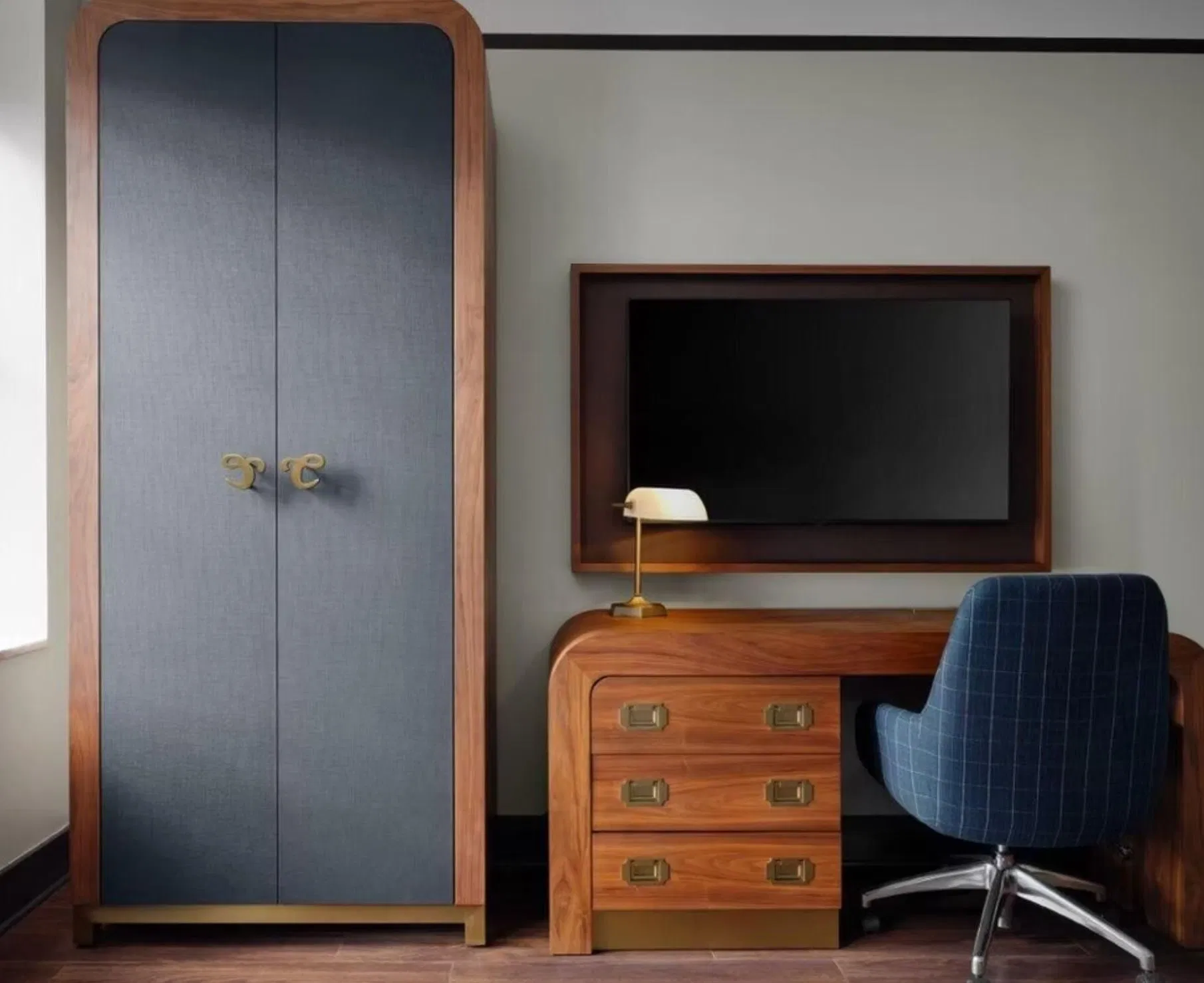 Modern Design Luxury Custom Made Wooden Hotel Bedroom Furniture for 5-Star Hotel