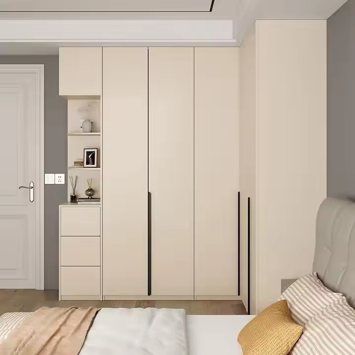 Customizable Modern Furniture Home Bedroom Wardrobe Slide Door Plywood Particleboard Clothes Storage Cabinet MDF Material