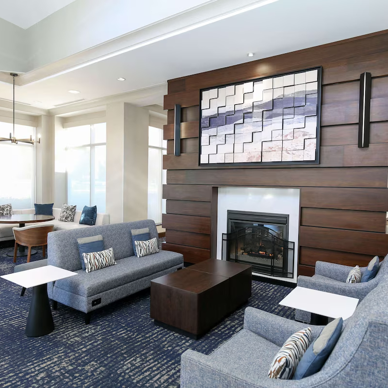 Commercial MDF Veneer Furniture in a Set Combination.