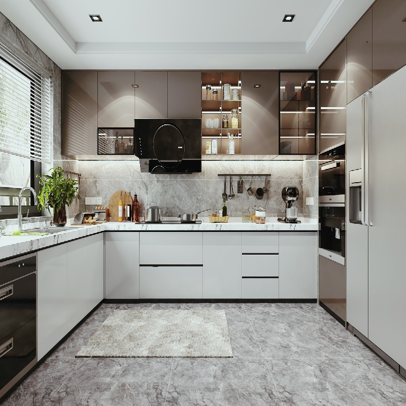Modern Lacquer Smart Kitchen Cabinets Italian Kitchen Furniture