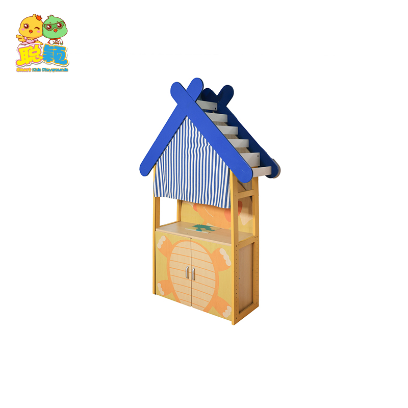 Kindergarten Role-Play Kids Cartoon Bookcase Bookshelf Wooden Display Children Storage Furniture