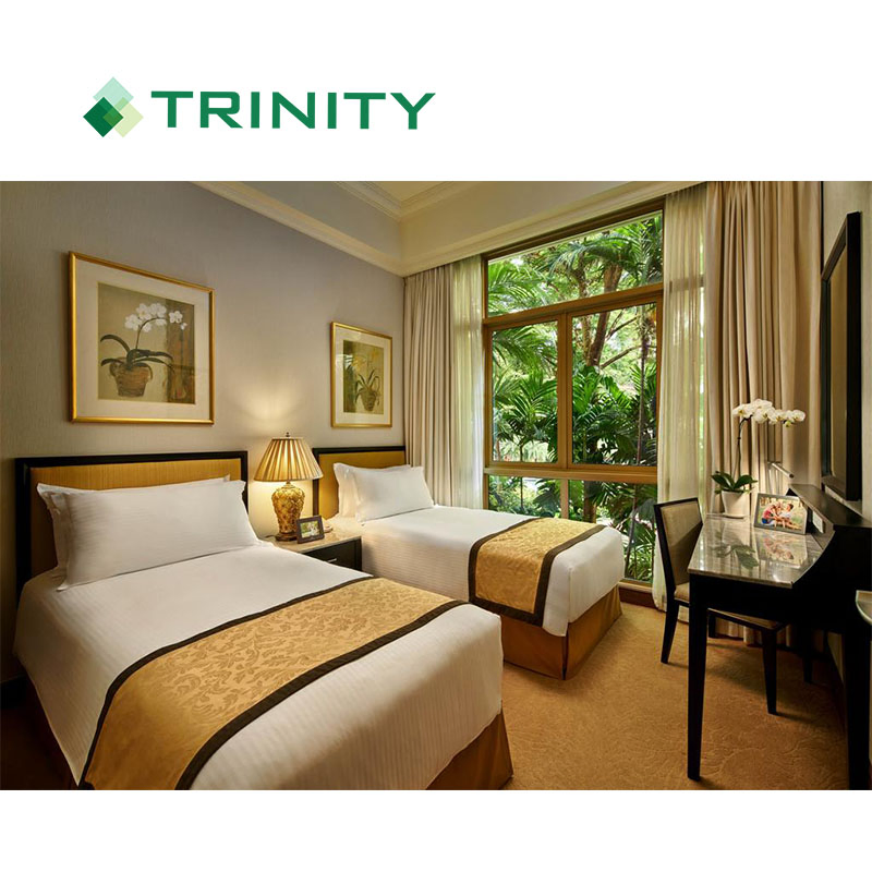 Foshan Factory Customized Luxury 5 Star Full Set Hotel Bed Furnishing Modern Serviced Apartment Furniture for Living Room Bedroom