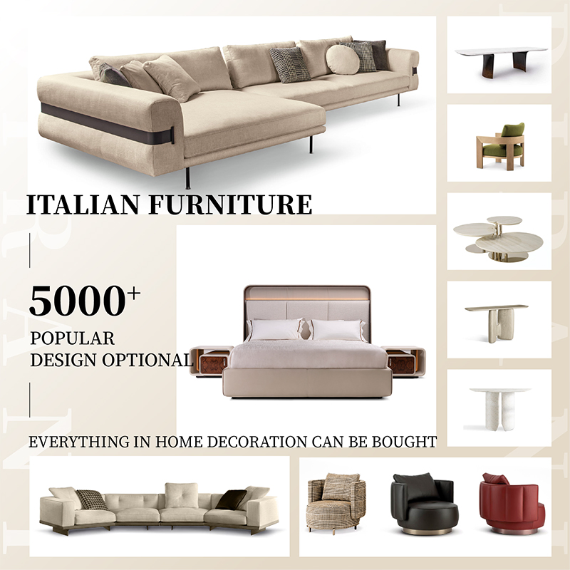 Luxury Furniture Customization Villa Atrium Living Room Sets Modern Sofa