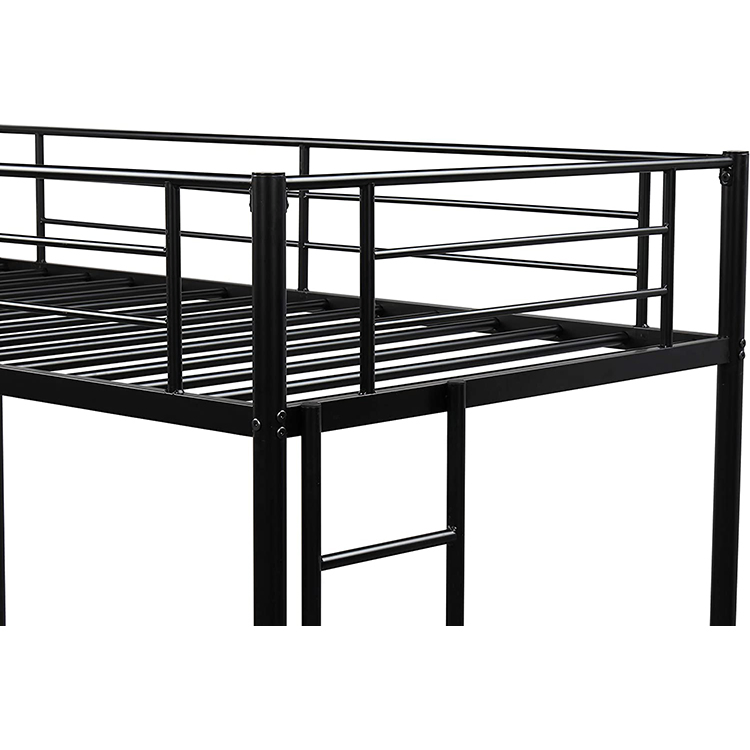 Factory Directly Wholesale Modern Apartment Furniture Double Person Firm Stainless Steel Metal Bunk Double Bed Frame with Storage for Hotel Schoold Dormitory