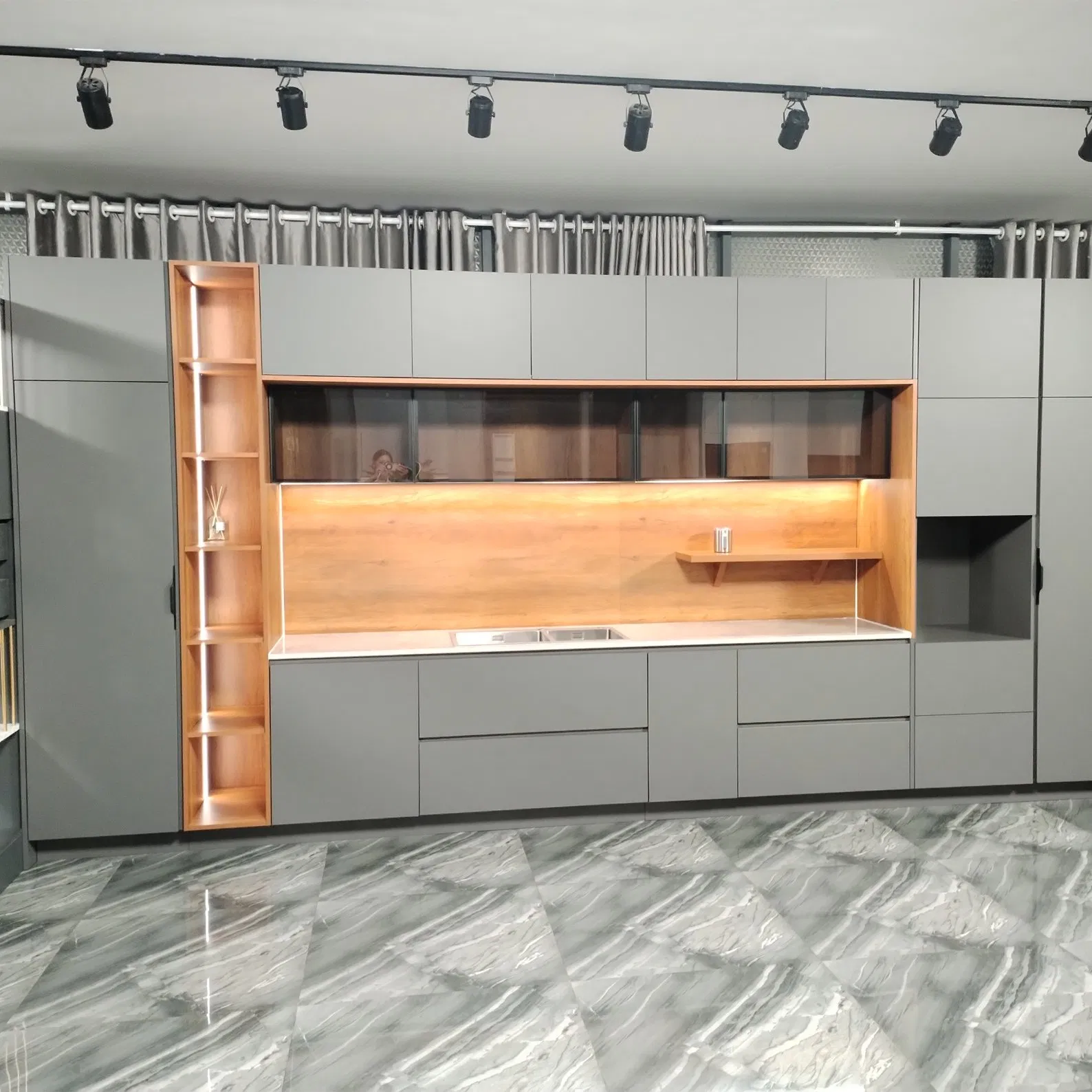 Modern Modular Storage Kitchen Cabinets Set Bnr Home Furnishing Kitchen Furniture