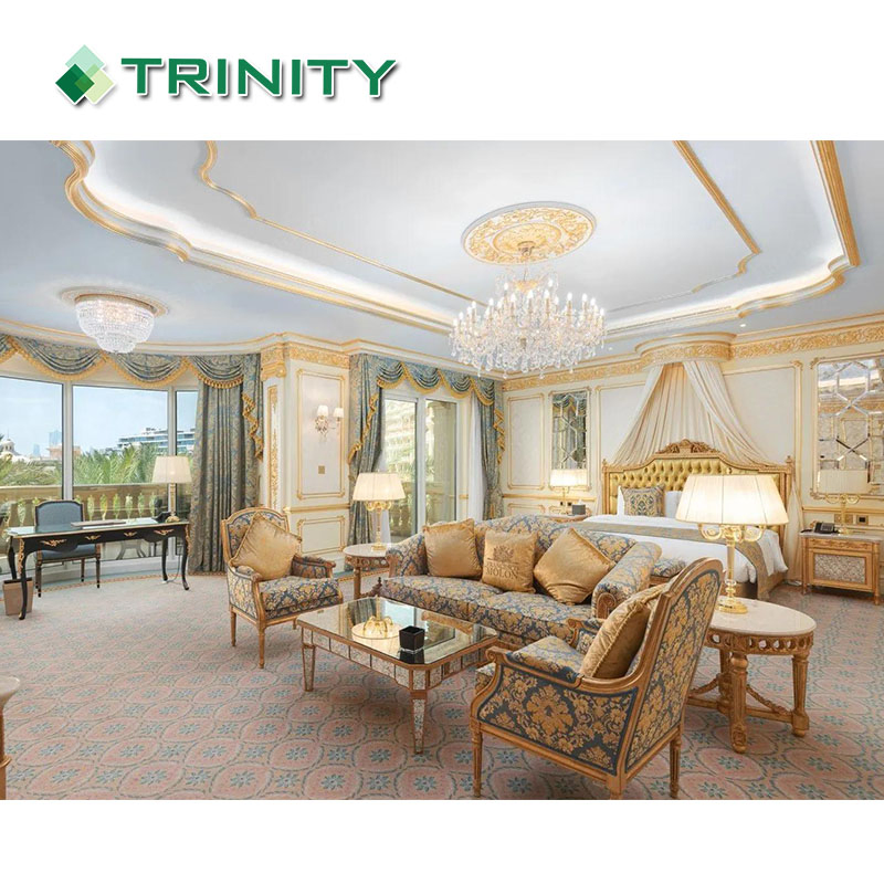 Custom Made 5 Star Modern Wooden Hotel Room Furnishings Bedroom Set Luxury Hotel Furniture for Hospitality Resort Villa Apartment