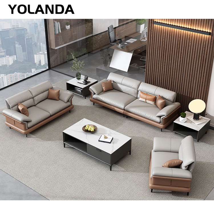 Yolanda Home Hotel Furniture Screen Partition Set Offical Lounge Modular Small Office Sofa Seating Sofa Set Furniture