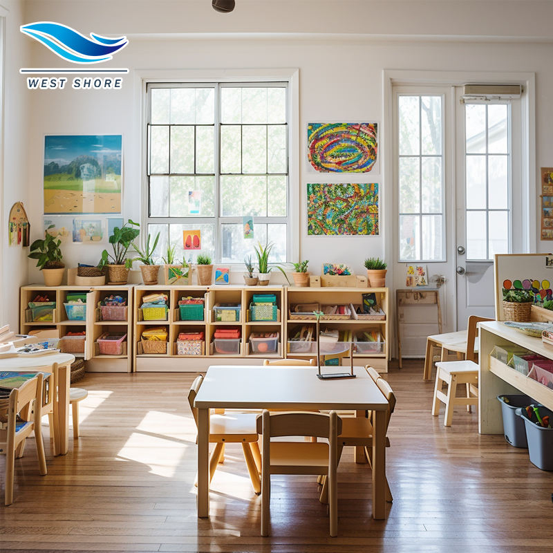 Kids Role-Playing Daycare Modern Furniture Kindergarten Set Montessori Wooden Toys Furniture Children's Rooms