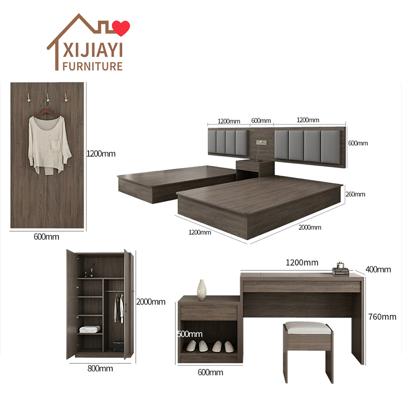 High Quality Hotel Bedside Table for Apartment and Hotel Furniture Project.