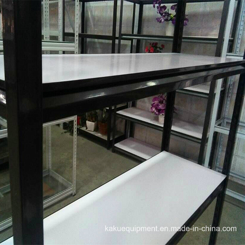 Unidades de estantería de exhibición para tiendas, recubiertas de polvo negro y resistentes