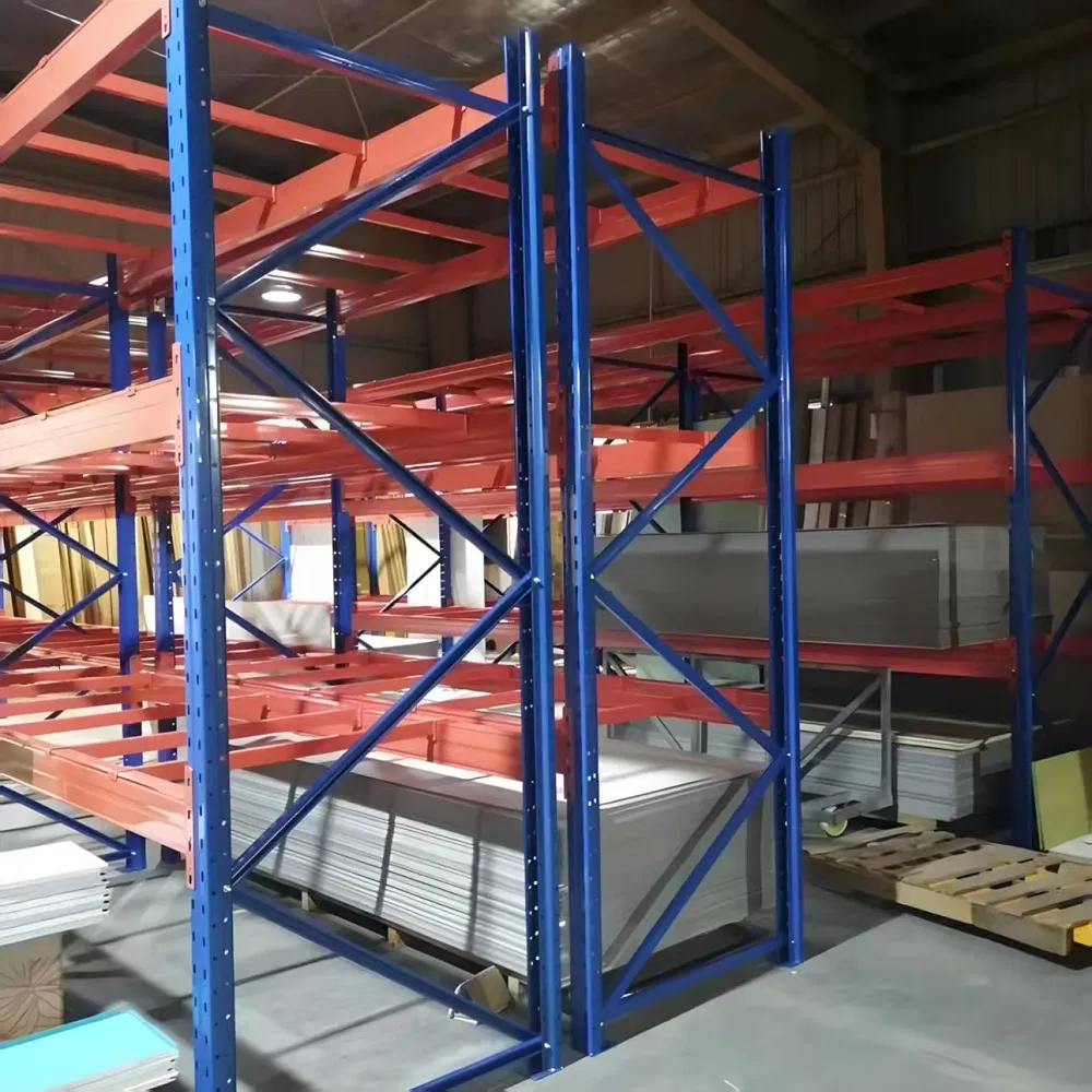 Estantería de palets de alta resistencia de acceso directo de acero para almacén