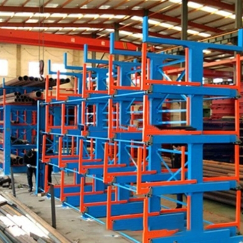 Sistema de estantería cantilever de alta resistencia y fácil montaje, unidad de estantería de acero industrial para soluciones de almacenamiento en almacenes, garajes y comercios