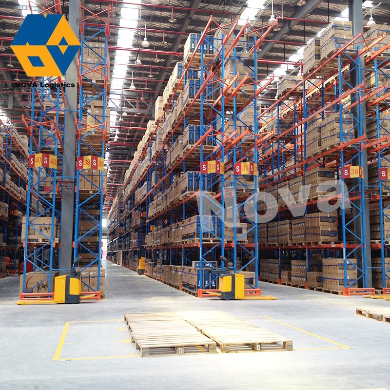 Sistema de estanterías de palets ajustable para almacenamiento industrial profesional, estante de almacenamiento para almacén, estante metálico duradero, estante de palets de alta resistencia selectivo