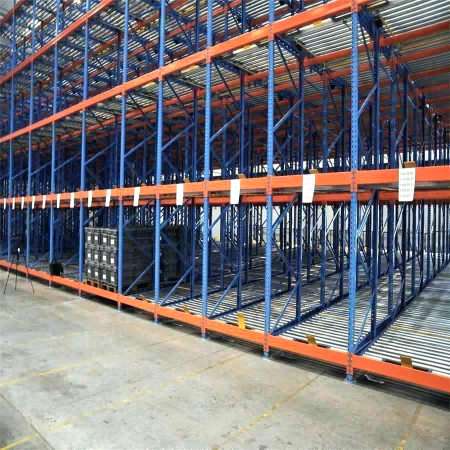 Sistema de estantería de flujo de palets de acero confiable con gravedad para almacenamiento en almacén