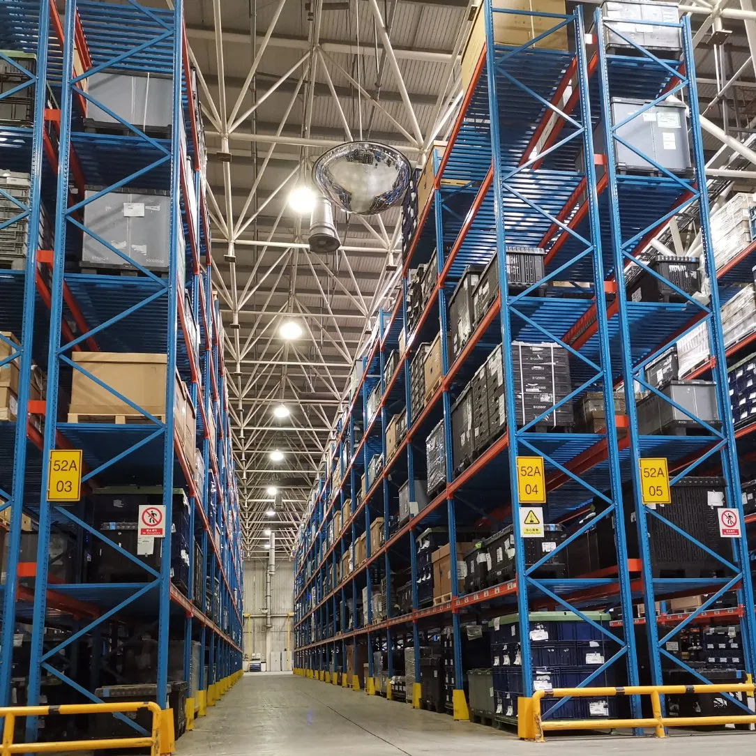 Sistema de estanterías de palets selectivas de acero de alta carga, estanterías industriales para almacenes, estantes de almacenamiento