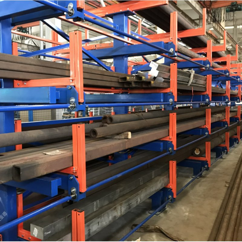 Sistema de estantería cantilever de alta resistencia y fácil montaje, unidad de estantería de acero industrial para soluciones de almacenamiento en almacenes, garajes y comercios