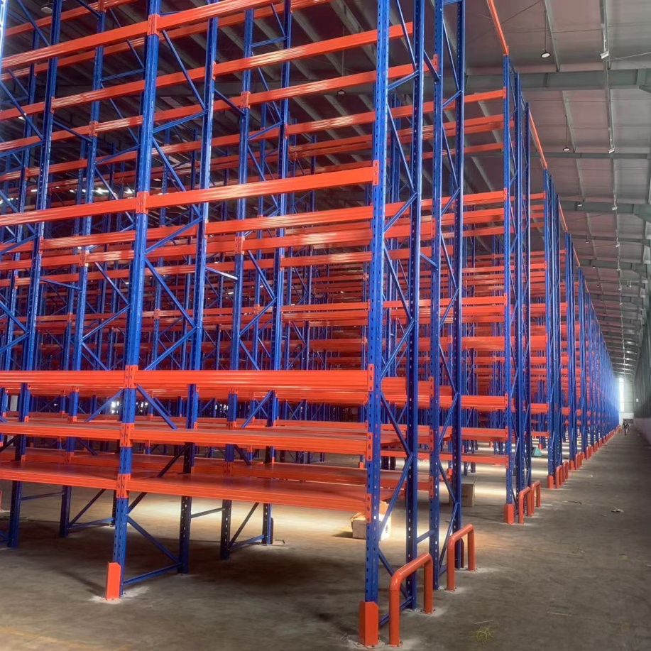 Estante de paletas de rodillos de flujo gravitacional selectivo robusto formado en rollo de fábrica para acoplamiento cruzado