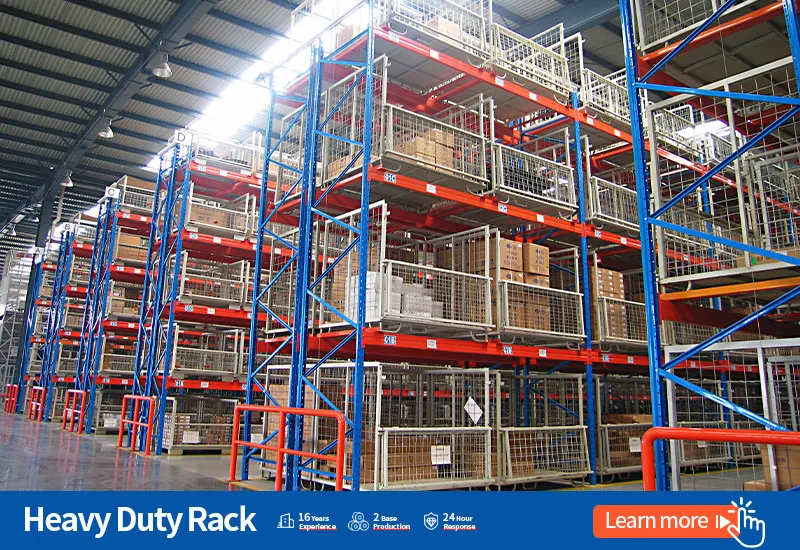 Sistema de estanterías industriales teardrop stacker