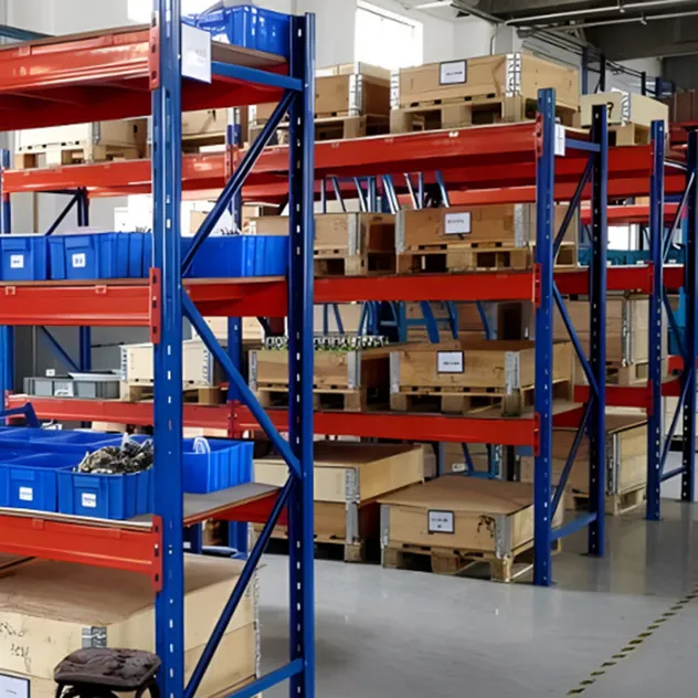 Estantería de entreplanta, estantería de empuje, estante laminado