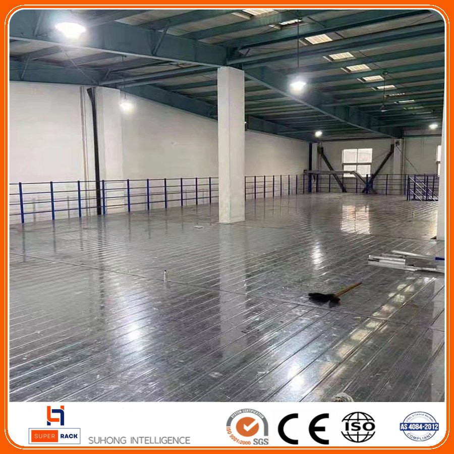 Proveedor de estanterías de China, precio de fábrica, almacenamiento en almacén, estantería de múltiples niveles con plataforma de acero, estantería de entrepiso con SGS/ISO/CE