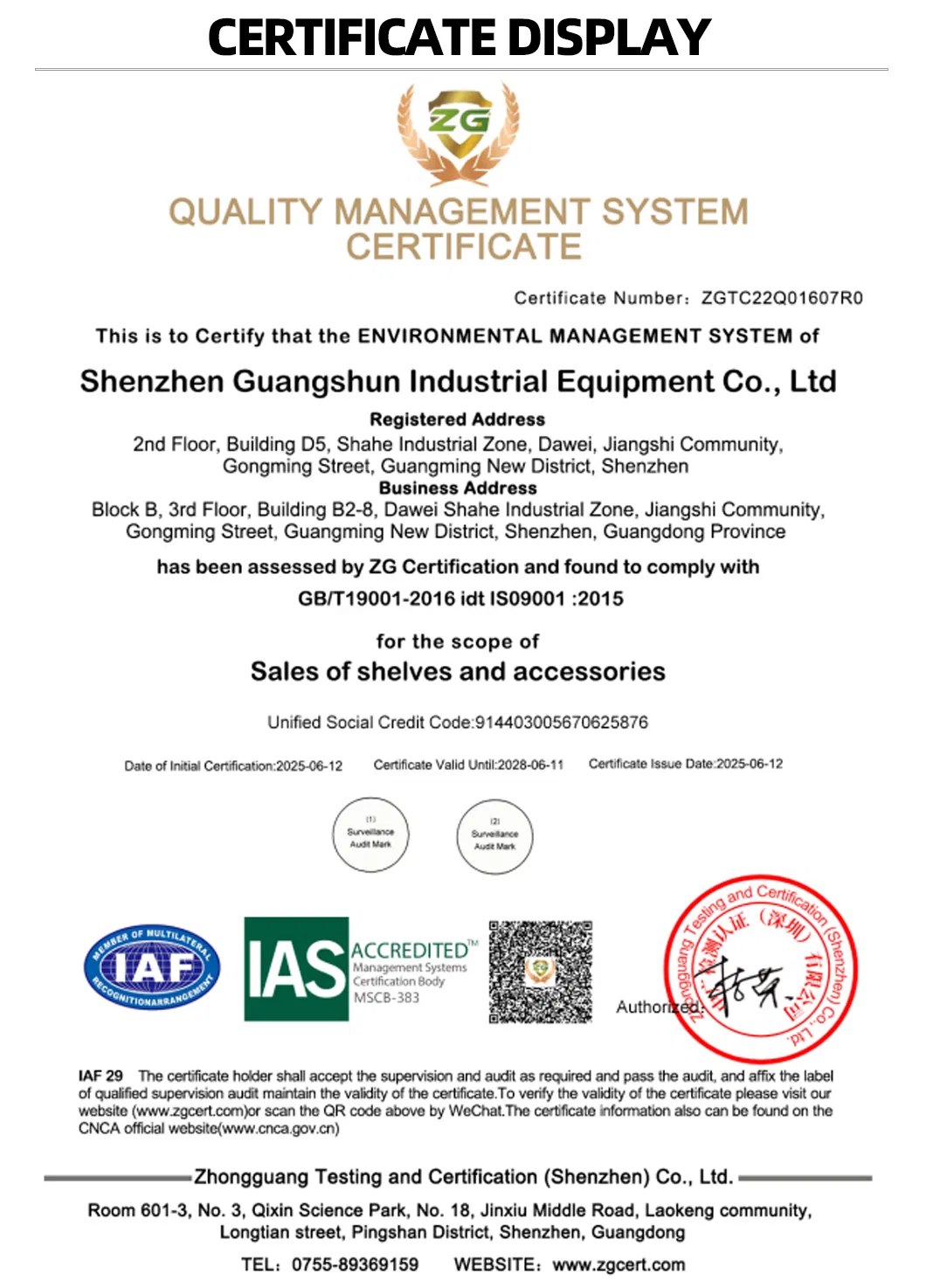 Certificado ISO