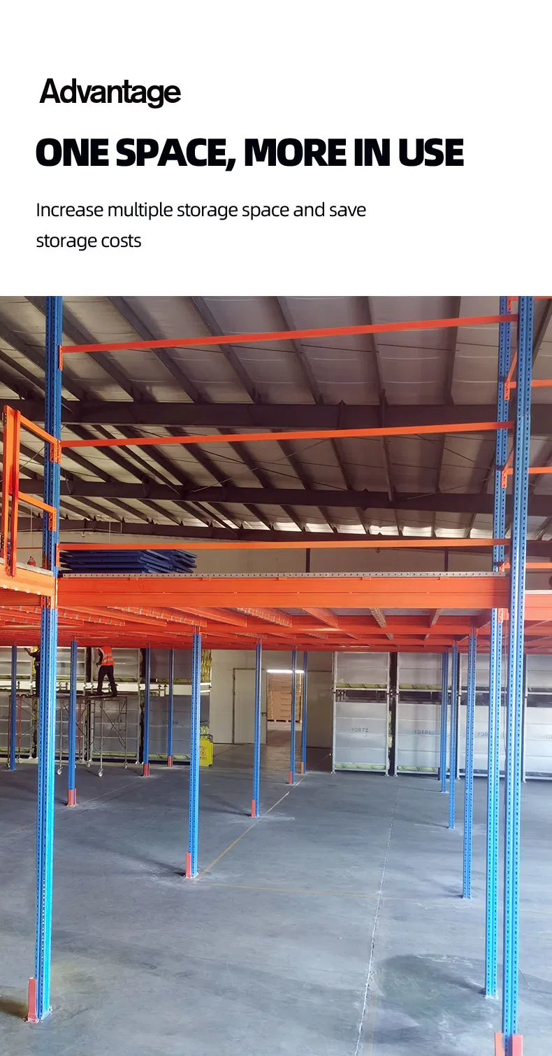 Sistema de estanterías de entrepiso duradero para una mejor exhibición de productos