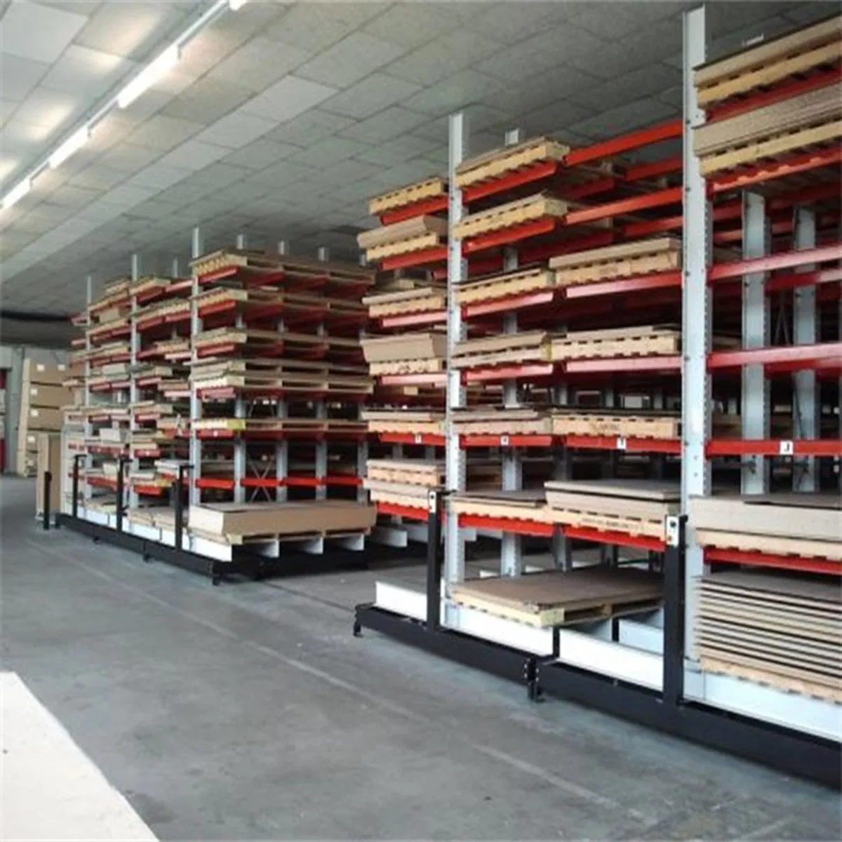 Estantería de cantilever de un solo lado con brazo de estantería cantilever