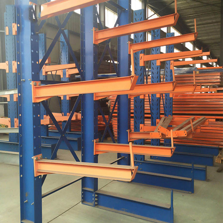 Protección contra la corrosión estantes de acero galvanizado estantes cantilever de doble cara estantes de metal de carga pesada estantes de almacenamiento en almacén estante cantilever para almacenamiento de tuberías en almacén