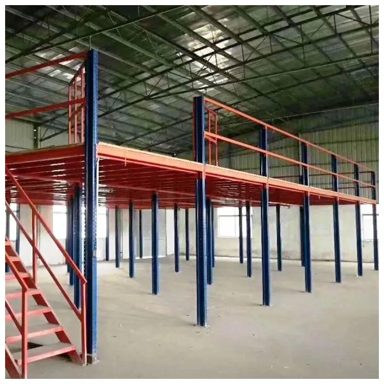 SP092 Sistema de estanterías de gran capacidad con soporte de entreplanta