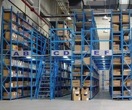 Estante industrial de mezzanine personalizable, resistente y duradero, recubierto de polvo para uso de almacenamiento versátil