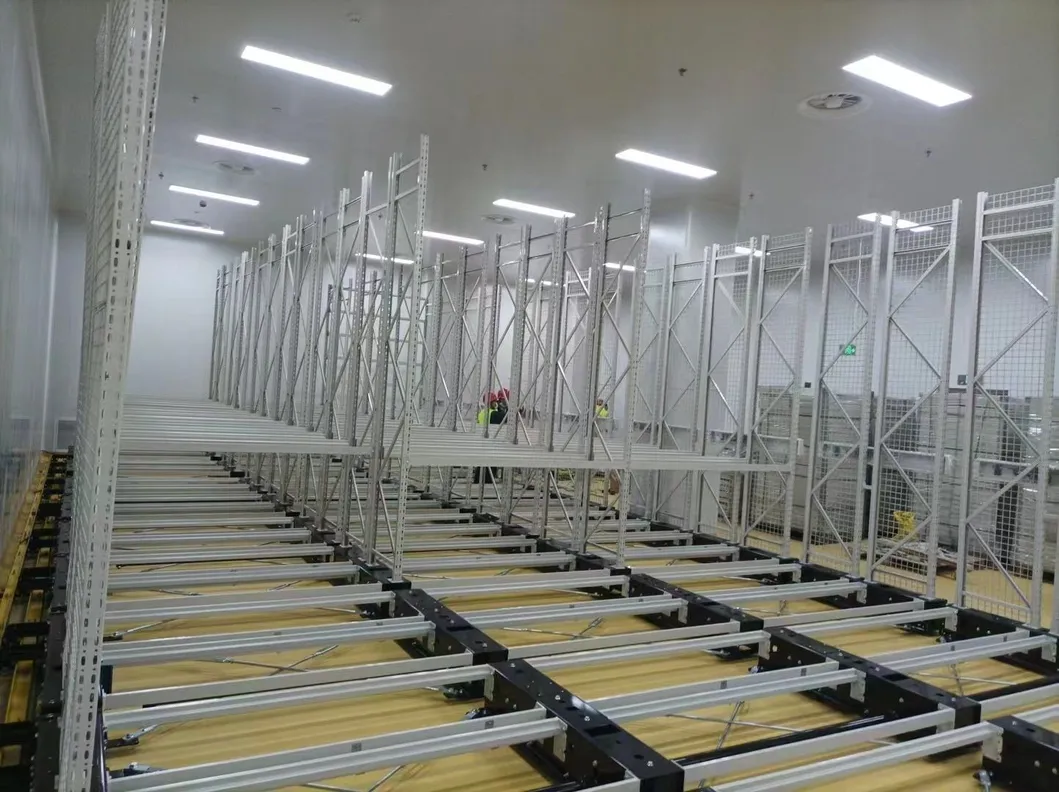 Sistema de estanterías móviles eléctricas automáticas de alta capacidad